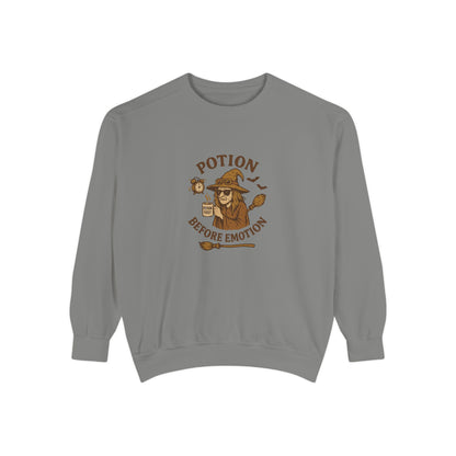 Potion Before Emotion Sweatshirt | Unisex Magical Sweatshirt for Cozy Days, Witchy Gifts, Halloween Apparel, Birthday Present, [...] - MaisonThreadory