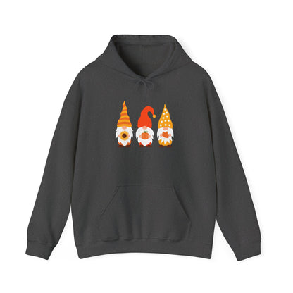 Gnome-Themed Unisex Hoodie: Cozy Fall Sweatshirt, Autumn Style, Perfect for Thanksgiving, Gift for Gnome Lovers, Seasonal Apparel
