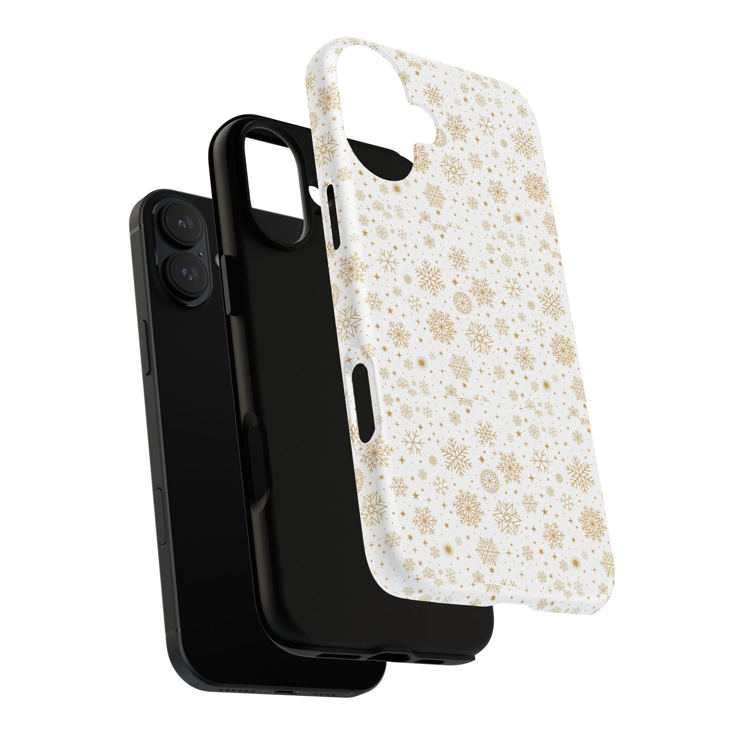 Festive Snowflake Phone Cases for Winter, Holiday Gift, Sleek Design, Winter Accessories, Durable Protection - MaisonThreadory