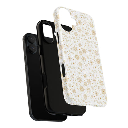 Festive Snowflake Phone Cases for Winter, Holiday Gift, Sleek Design, Winter Accessories, Durable Protection - MaisonThreadory