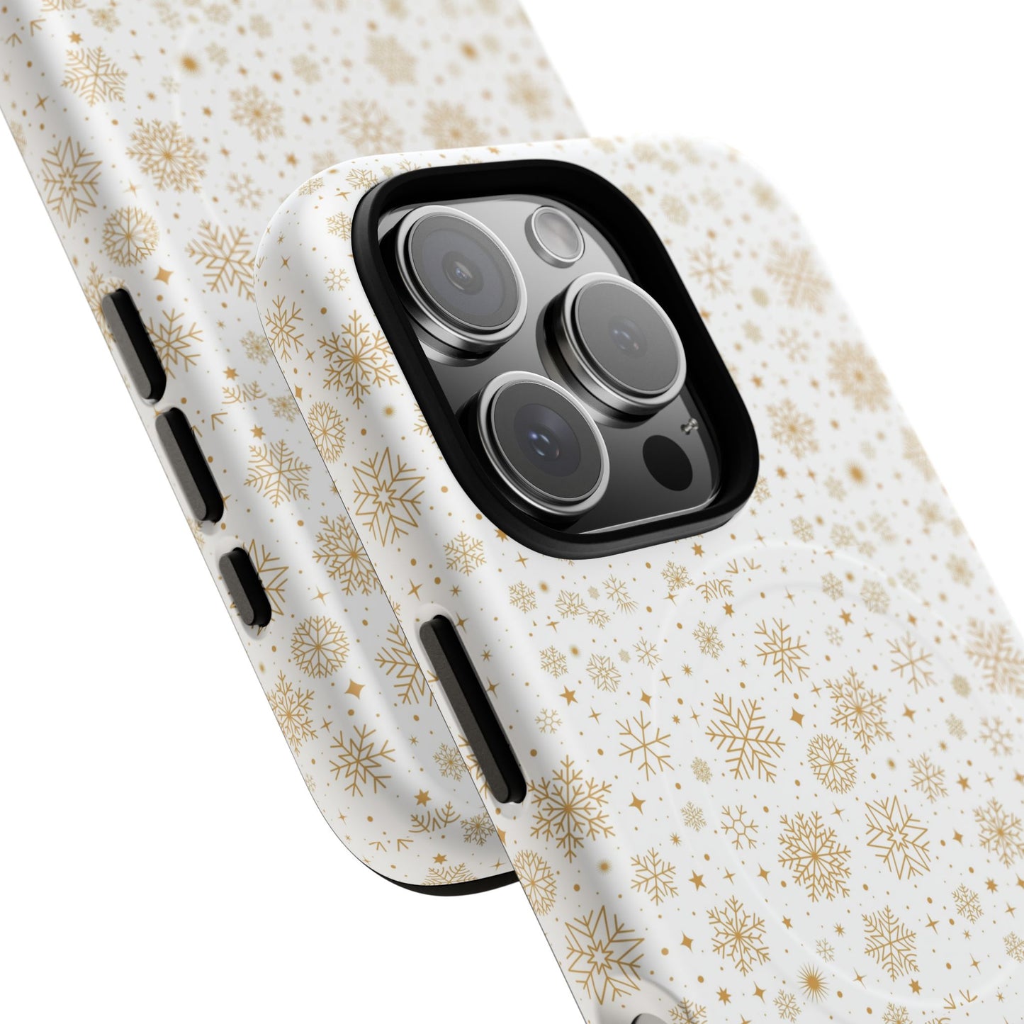 Festive Snowflake Phone Cases for Winter, Holiday Gift, Sleek Design, Winter Accessories, Durable Protection - MaisonThreadory