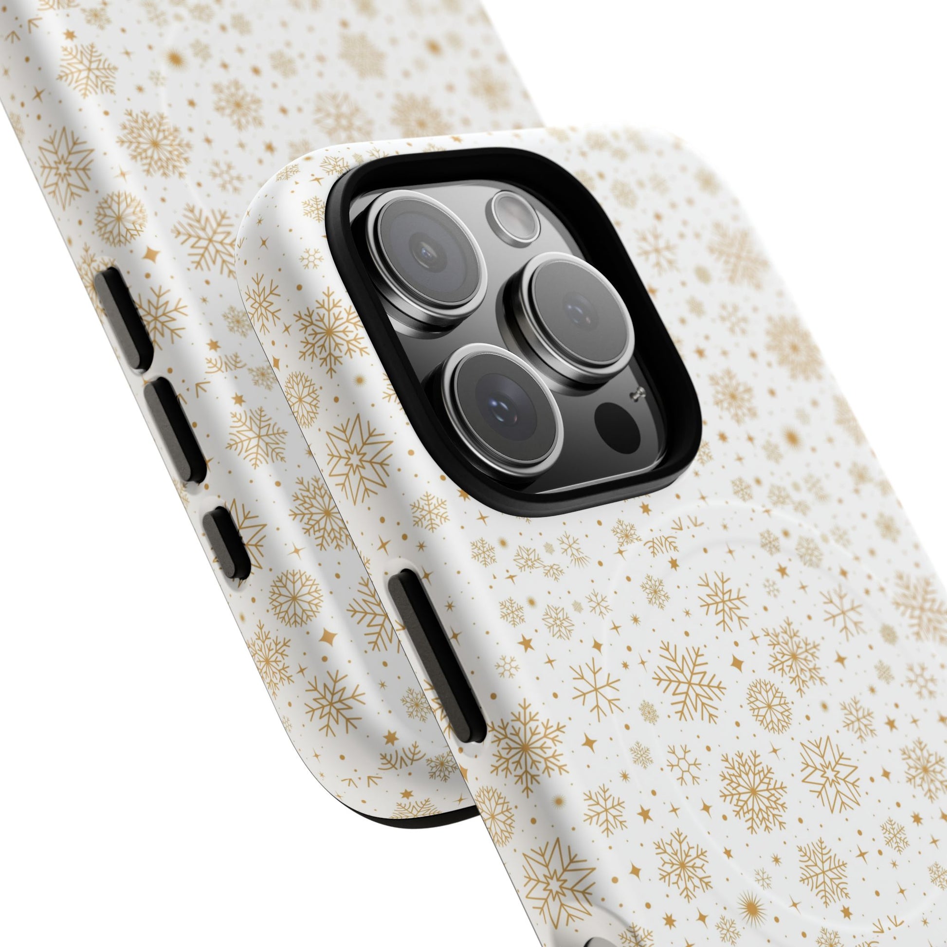 Festive Snowflake Phone Cases for Winter, Holiday Gift, Sleek Design, Winter Accessories, Durable Protection - MaisonThreadory