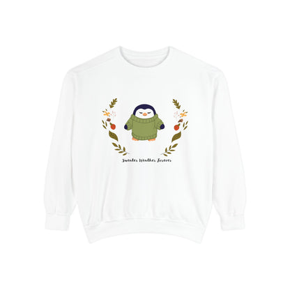 Whimsical Penguin Sweatshirt, Cozy Unisex Pullover for Every Occasion, Gift for Winter Lovers, Cute Fall Apparel, Festive Holiday Clothing - MaisonThreadory