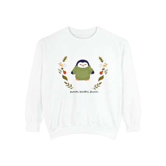 Whimsical Penguin Sweatshirt, Cozy Unisex Pullover for Every Occasion, Gift for Winter Lovers, Cute Fall Apparel, Festive Holiday Clothing - MaisonThreadory