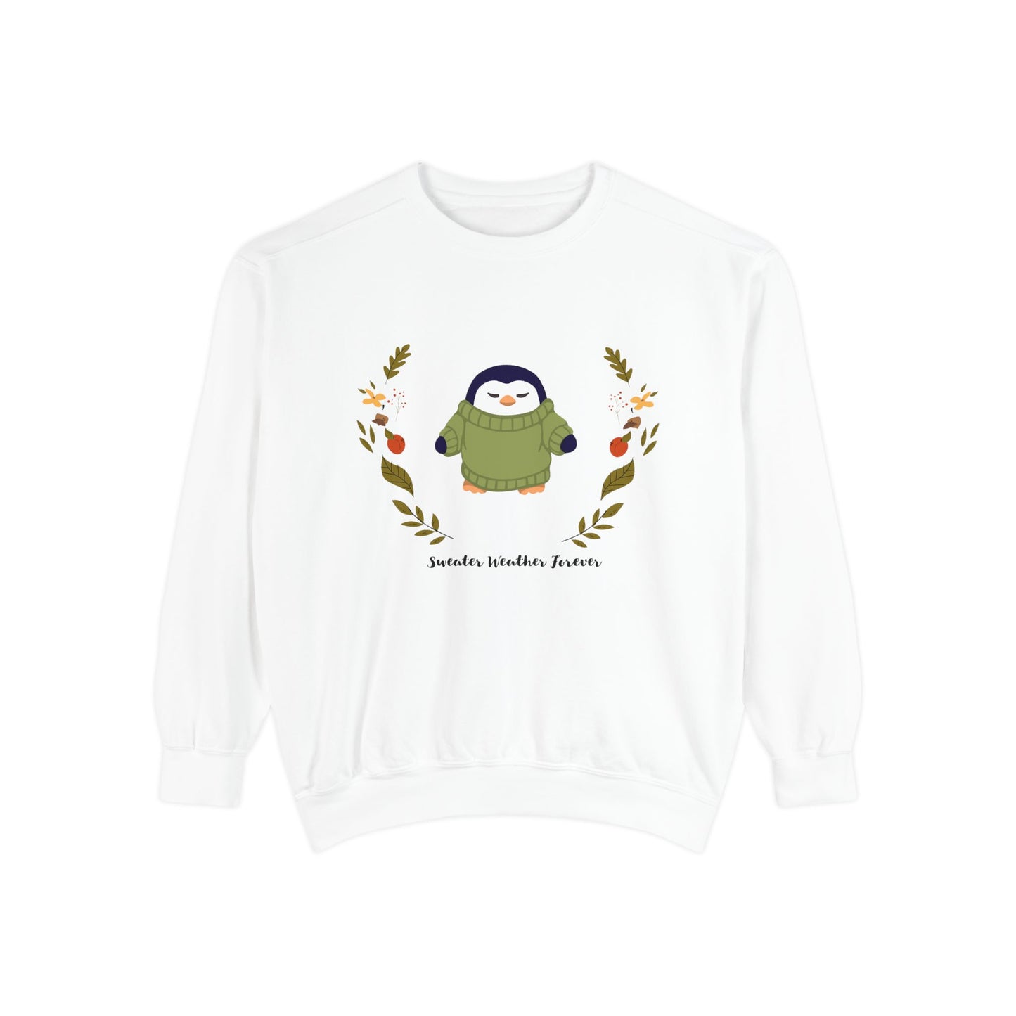 Whimsical Penguin Sweatshirt, Cozy Unisex Pullover for Every Occasion, Gift for Winter Lovers, Cute Fall Apparel, Festive Holiday Clothing - MaisonThreadory