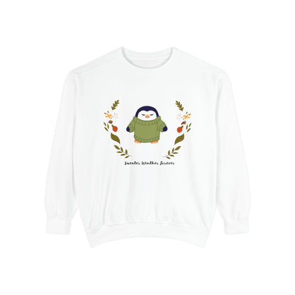 Whimsical Penguin Sweatshirt, Cozy Unisex Pullover for Every Occasion, Gift for Winter Lovers, Cute Fall Apparel, Festive Holiday Clothing - MaisonThreadory