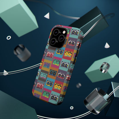 Retro Cassette Tape Phone Case, Vintage Style Tough Case, Music Lover Gift, Funky Tech Accessory, Fun Phone Cover