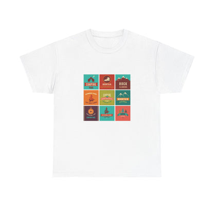 Outdoor Adventure Unisex Heavy Cotton Tee | Camping, Hiking, Nature Lover Shirt, Travel Gift, Unisex T-Shirt