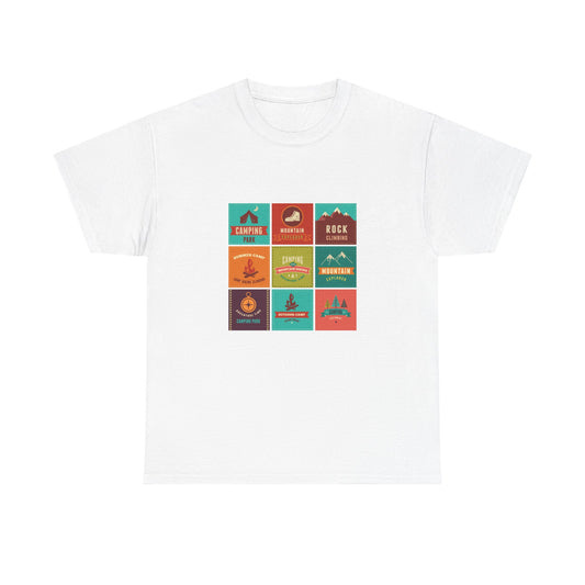 Outdoor Adventure Unisex Heavy Cotton Tee | Camping, Hiking, Nature Lover Shirt, Travel Gift, Unisex T-Shirt