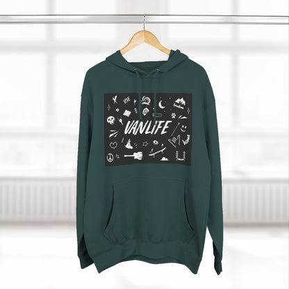Vanlife Adventure Hoodie - Cozy Fleece Sweatshirt for Travel Lovers, Outdoor Enthusiasts, Camping, Road Trips, Gift for Explorer - MaisonThreadory