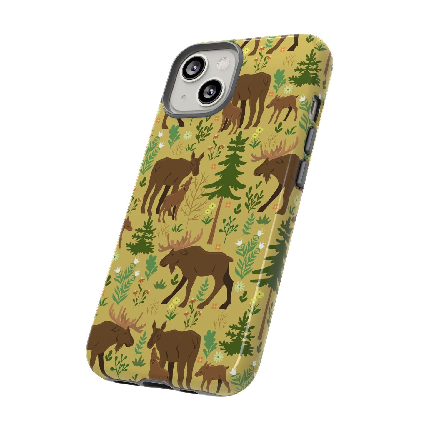 Moose Phone Case - Nature Lover's Accessory, Gifts for Outdoorsy Friends, Wildlife Decor, Eco-Friendly Cover, Forest Adventure Gear - MaisonThreadory