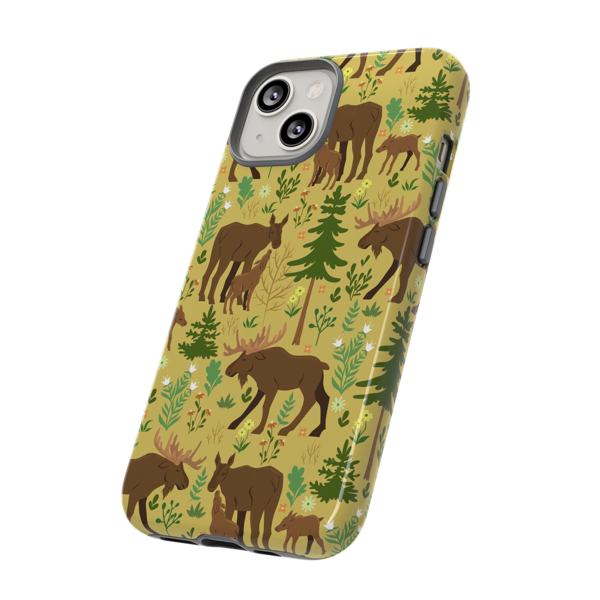 Moose Phone Case - Nature Lover's Accessory, Gifts for Outdoorsy Friends, Wildlife Decor, Eco-Friendly Cover, Forest Adventure Gear - MaisonThreadory
