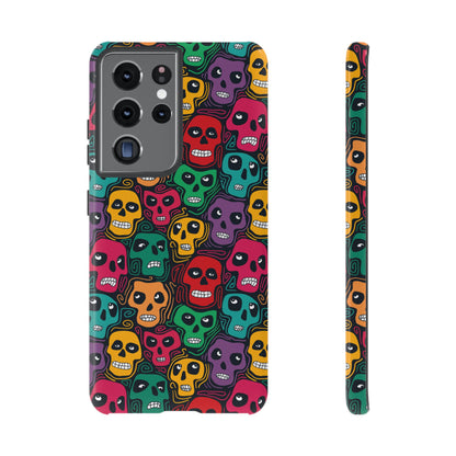 Phone Case, Day of the Dead Tough Case Phone, Mexican Skull Phone Cover, Floral Skeleton Phone Protector, Sugar Skull iPhone Case, Tough