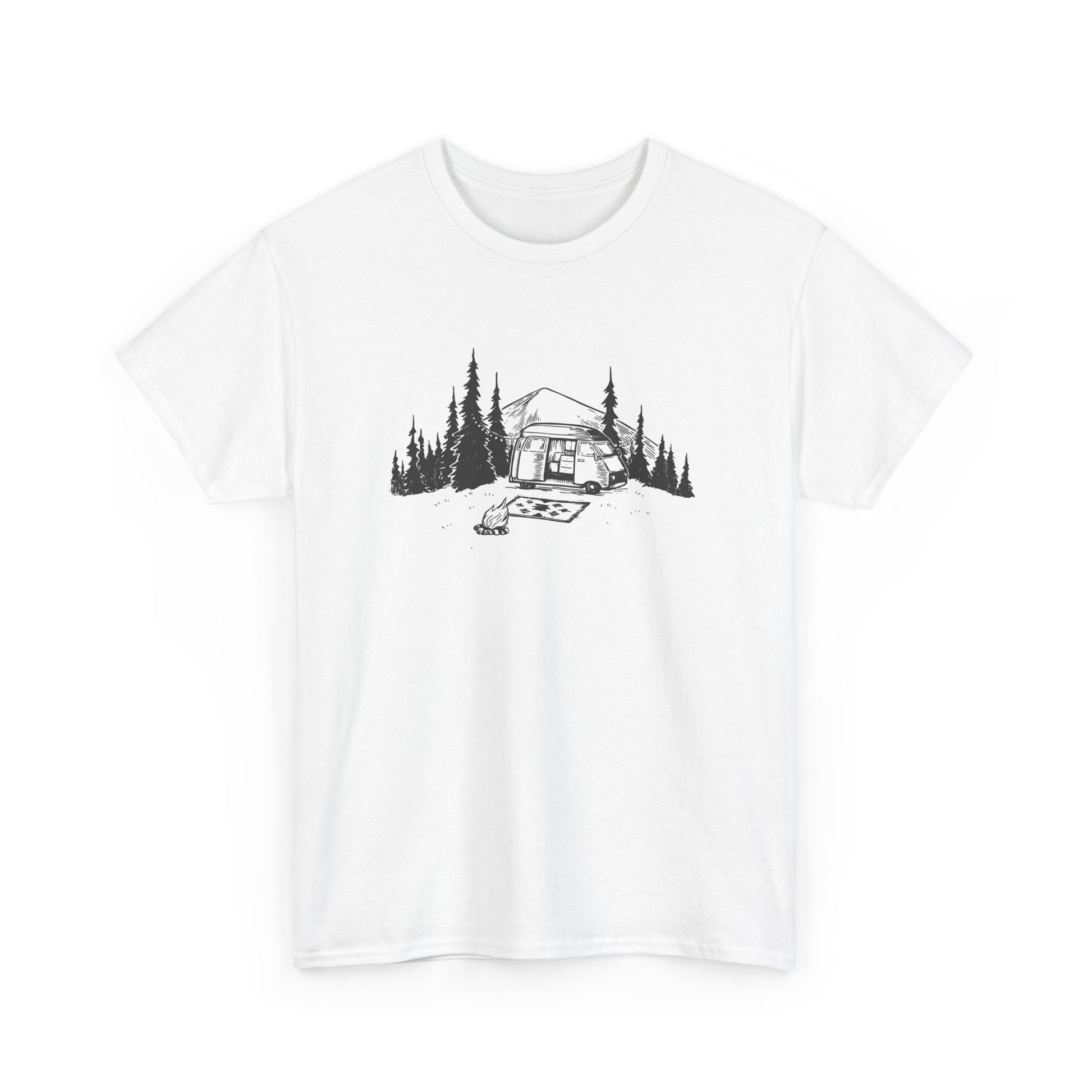 Nature Lover's Cabin Tee, Unisex Outdoor T-Shirt, Camping Apparel, Hiking Shirt, Gift for Adventurers, Eco-Friendly Clothing - MaisonThreadory