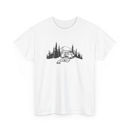 Nature Lover's Cabin Tee, Unisex Outdoor T-Shirt, Camping Apparel, Hiking Shirt, Gift for Adventurers, Eco-Friendly Clothing - MaisonThreadory