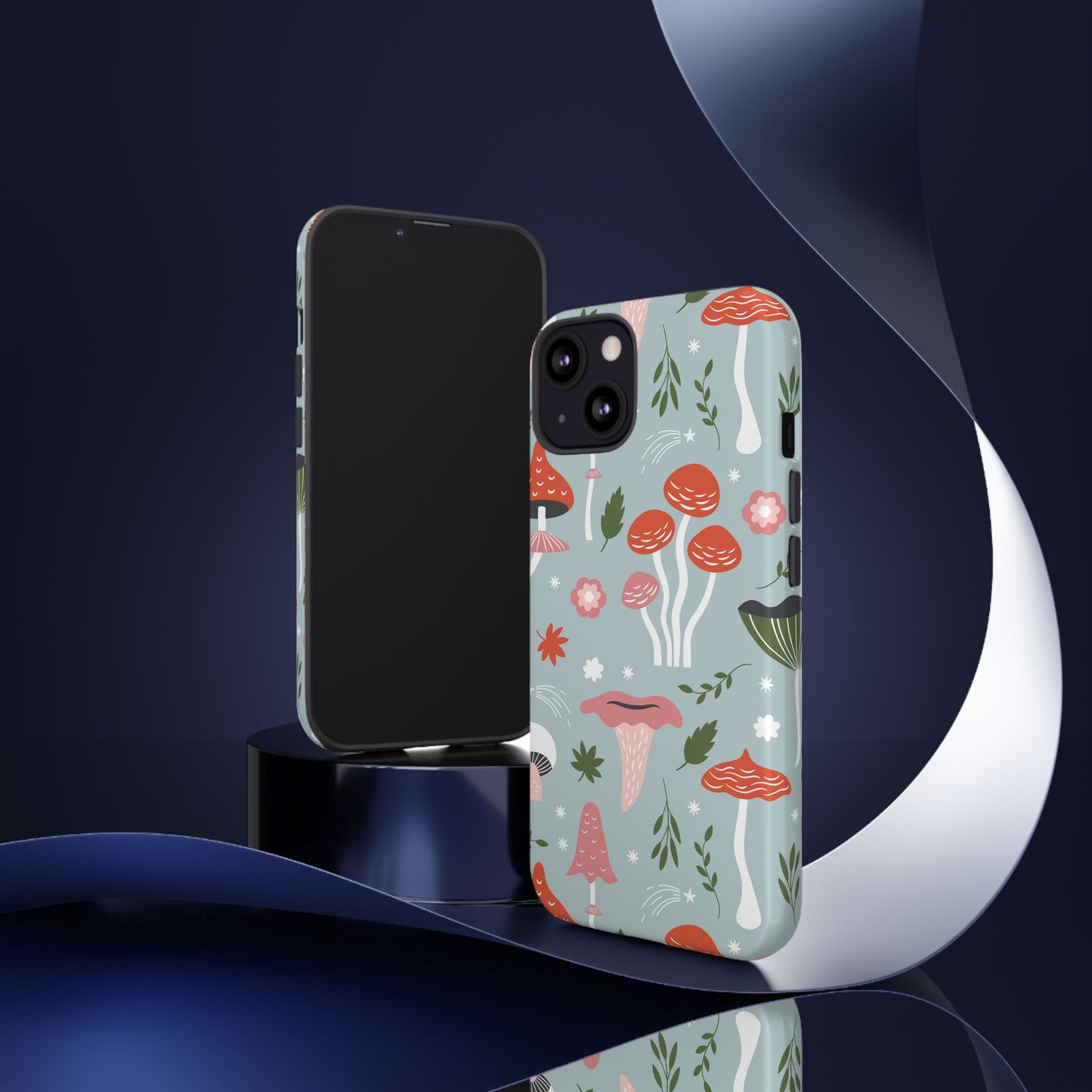 Whimsical Mushroom Phone Case, Cute Floral Smartphone Cover, Unique Gift for Nature Lovers, Trendy Tech Accessory, Eco-friendly Case