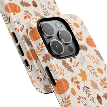 Autumn Floral Phone Case - Tough Magnetic Cases for Fall, Seasonal Accessories, Nature Lover Gifts, Cute Phone Cover, Unique Phone Case - MaisonThreadory