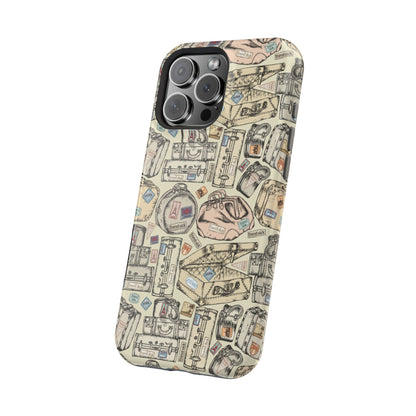 Travel-Inspired Magnetic Tough Cases, Unique Phone Accessories, Perfect for Adventurers, Great Gift for Travelers or Holidays