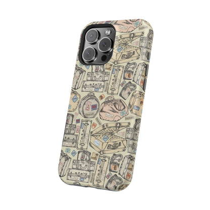 Travel-Inspired Magnetic Tough Cases, Unique Phone Accessories, Perfect for Adventurers, Great Gift for Travelers or Holidays