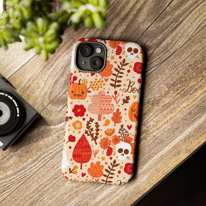 Autumn Phone Case - Cozy Fall Vibes, Pumpkin Decor, Halloween Gift, Floral Design, Seasonal Aesthetic