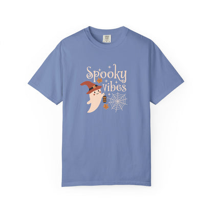 Spooky Ghost T-Shirt, Halloween Apparel, Unisex Tee, Fall Fashion, Cute Ghost Design, Perfect for Autumn Celebrations - MaisonThreadory
