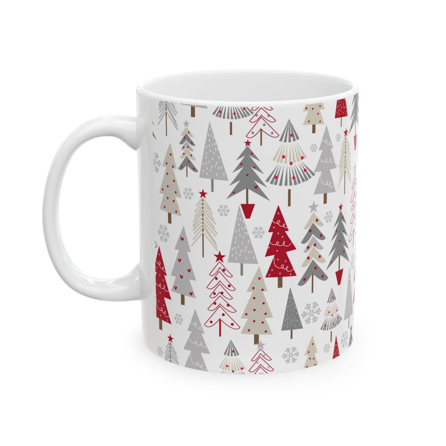 Mystic Forest Ceramic Mug, Cozy Drinkware for Nature Lovers, Gift for Outdoor Enthusiasts, Camping Mug, Forest-Themed Coffee Cup - MaisonThreadory