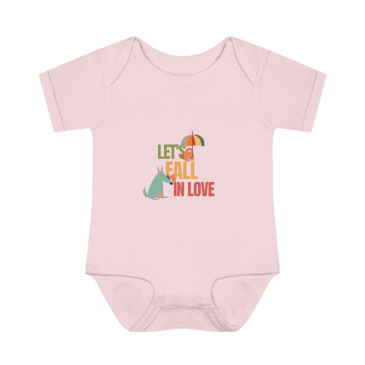 Autumn Baby Bodysuit - Let's Fall in Love, Cute Infant Outfit, Seasonal Gift, Baby Shower Present, Little One's Fall Fashion - MaisonThreadory