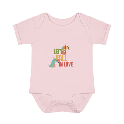 Autumn Baby Bodysuit - Let's Fall in Love, Cute Infant Outfit, Seasonal Gift, Baby Shower Present, Little One's Fall Fashion - MaisonThreadory