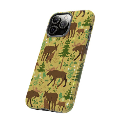 Moose Phone Case - Nature Lover's Accessory, Gifts for Outdoorsy Friends, Wildlife Decor, Eco-Friendly Cover, Forest Adventure Gear - MaisonThreadory
