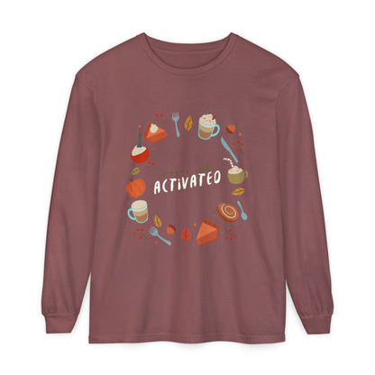 Autumn Vibes Long Sleeve T-Shirt, Cozy Fall Shirt, Unisex Fall Apparel, Thanksgiving Gift, Seasonal Fashion - MaisonThreadory