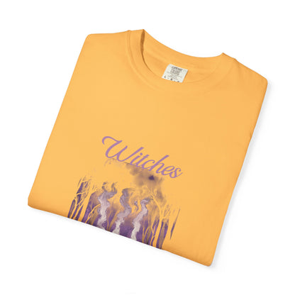 Witches Garment-Dyed T-Shirt | Mystical Apparel for Halloween, Witchy Vibes, Unique Gift, Casual Wear - MaisonThreadory