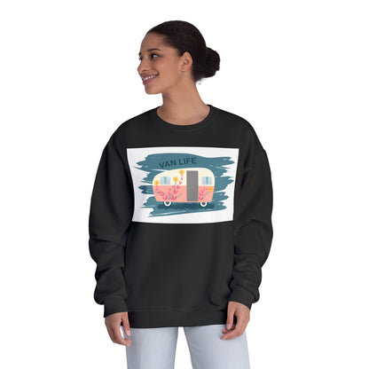 Van Life Sweatshirt, Cozy Crewneck for Adventure Lovers, Travel Apparel for Road Trips, Perfect Gift for Campers & Van Enthusiasts - MaisonThreadory