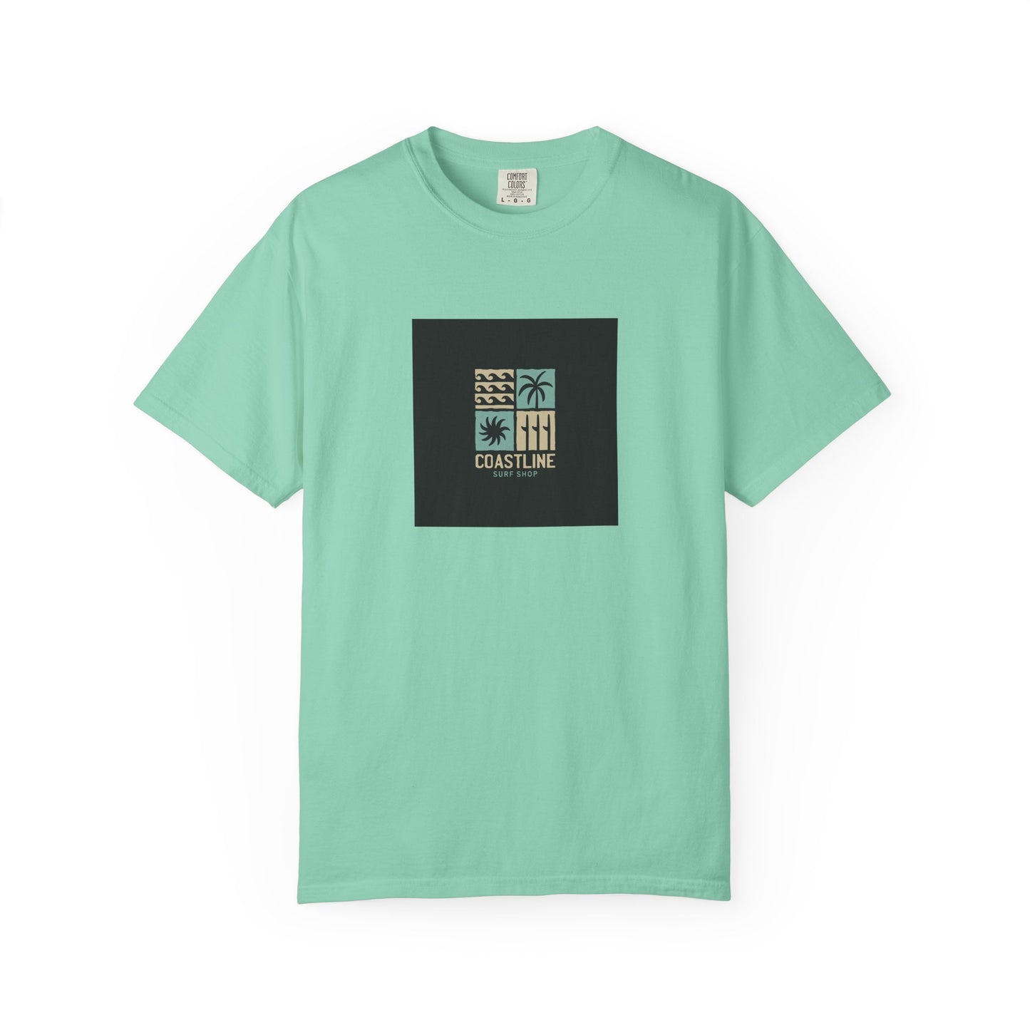 Coastline T-Shirt, Unisex Garment-Dyed Tee, Casual Summer Wear, Coastal Vibes, Beach Day Apparel, Vacation Essential - MaisonThreadory