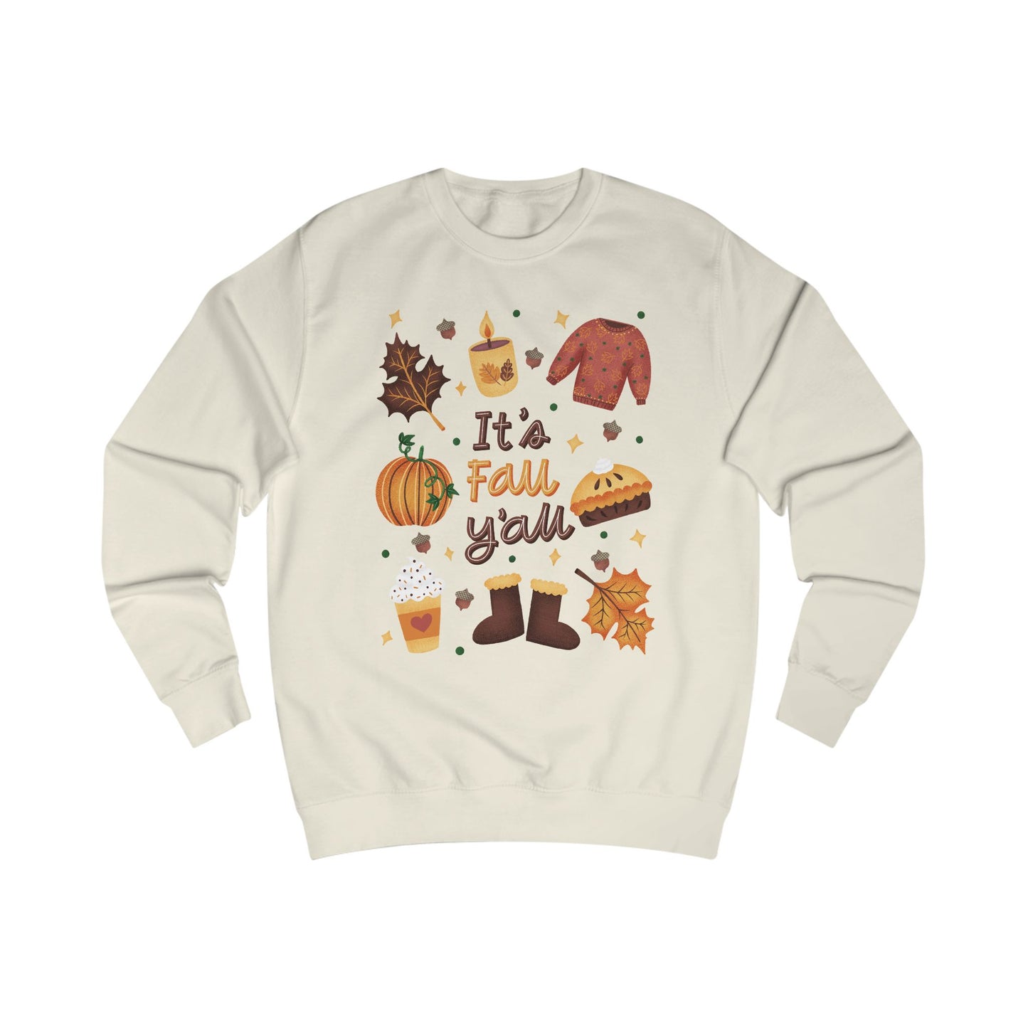 Cozy Fall Sweatshirt, Autumn Sweater, Seasonal Gift, Pumpkin Spice Apparel, Thanksgiving Fashion, Comfortable Layering - MaisonThreadory