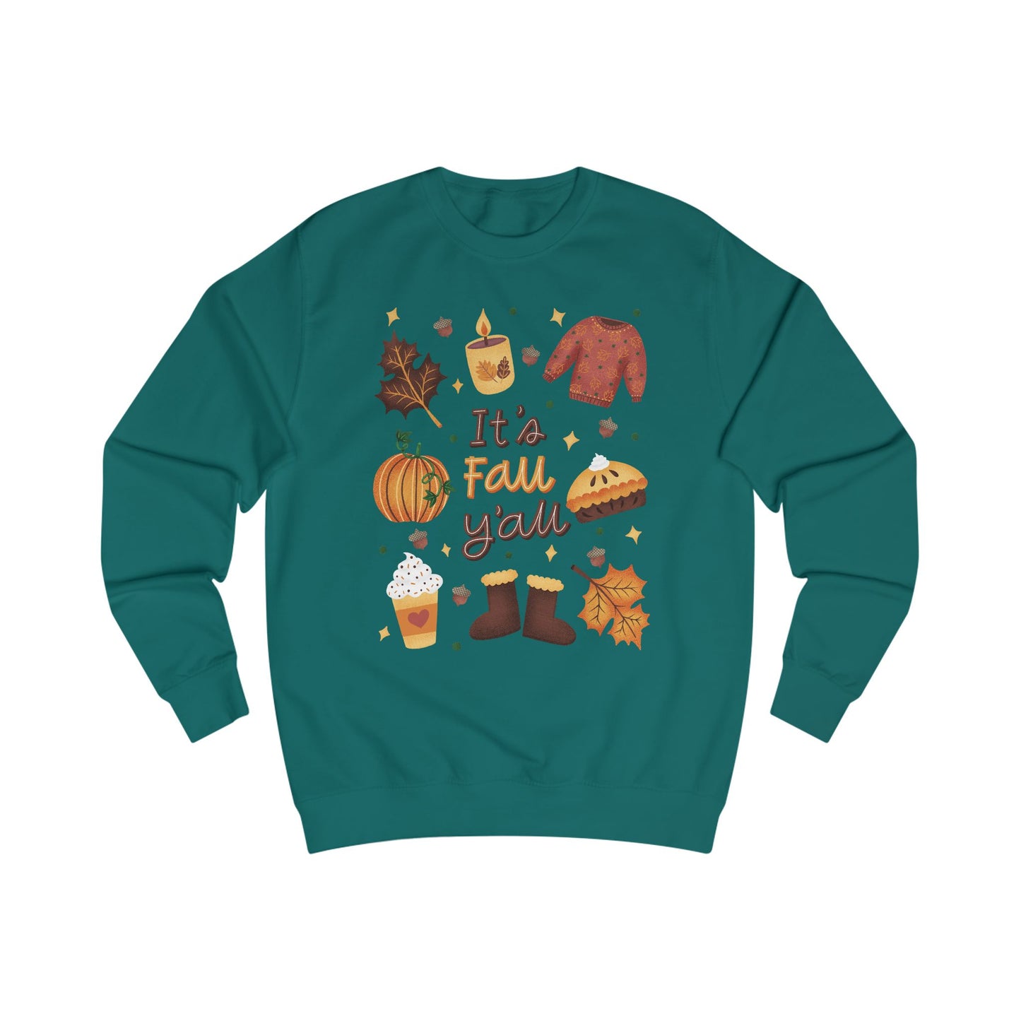 Cozy Fall Sweatshirt, Autumn Sweater, Seasonal Gift, Pumpkin Spice Apparel, Thanksgiving Fashion, Comfortable Layering - MaisonThreadory