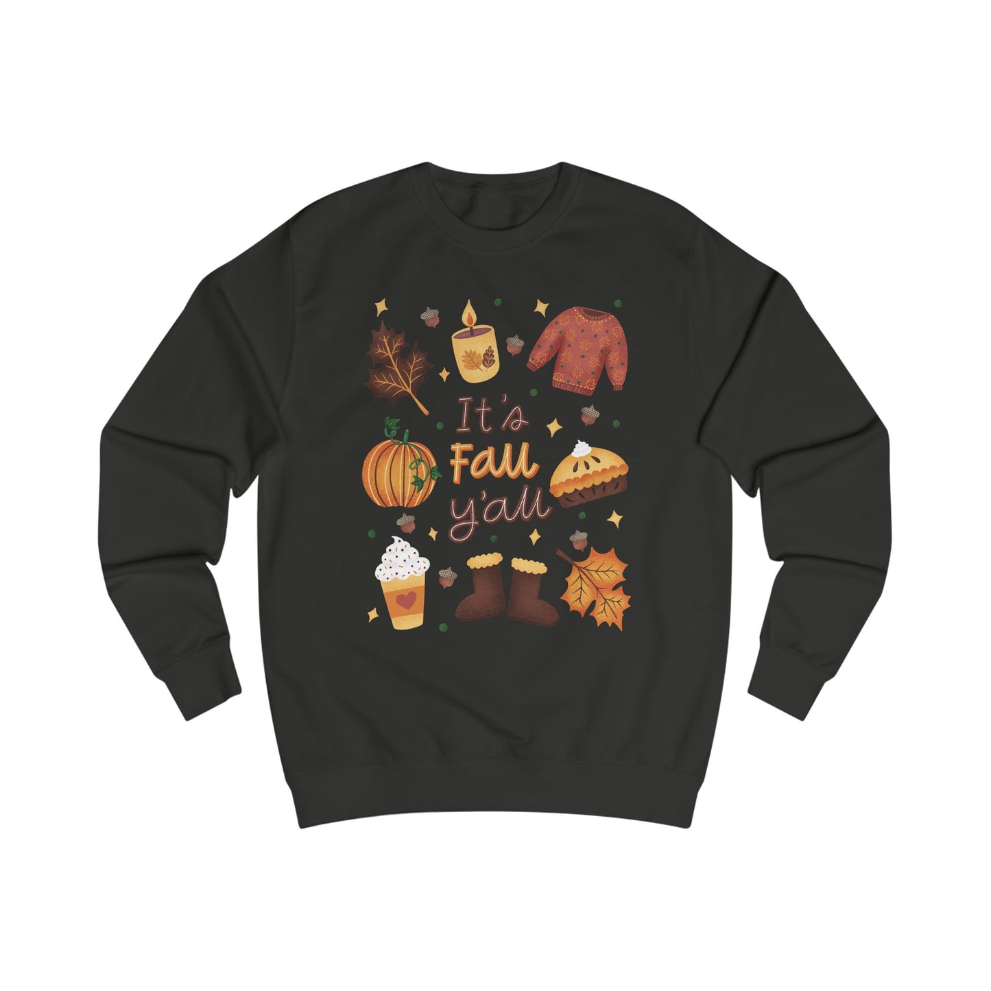 Cozy Fall Sweatshirt, Autumn Sweater, Seasonal Gift, Pumpkin Spice Apparel, Thanksgiving Fashion, Comfortable Layering - MaisonThreadory