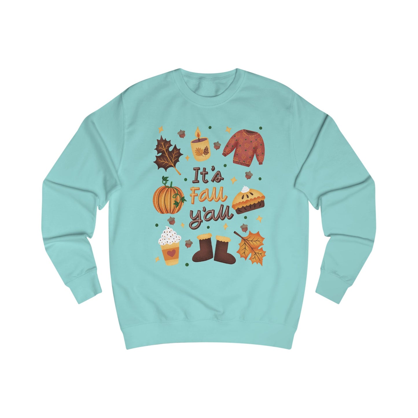 Cozy Fall Sweatshirt, Autumn Sweater, Seasonal Gift, Pumpkin Spice Apparel, Thanksgiving Fashion, Comfortable Layering - MaisonThreadory