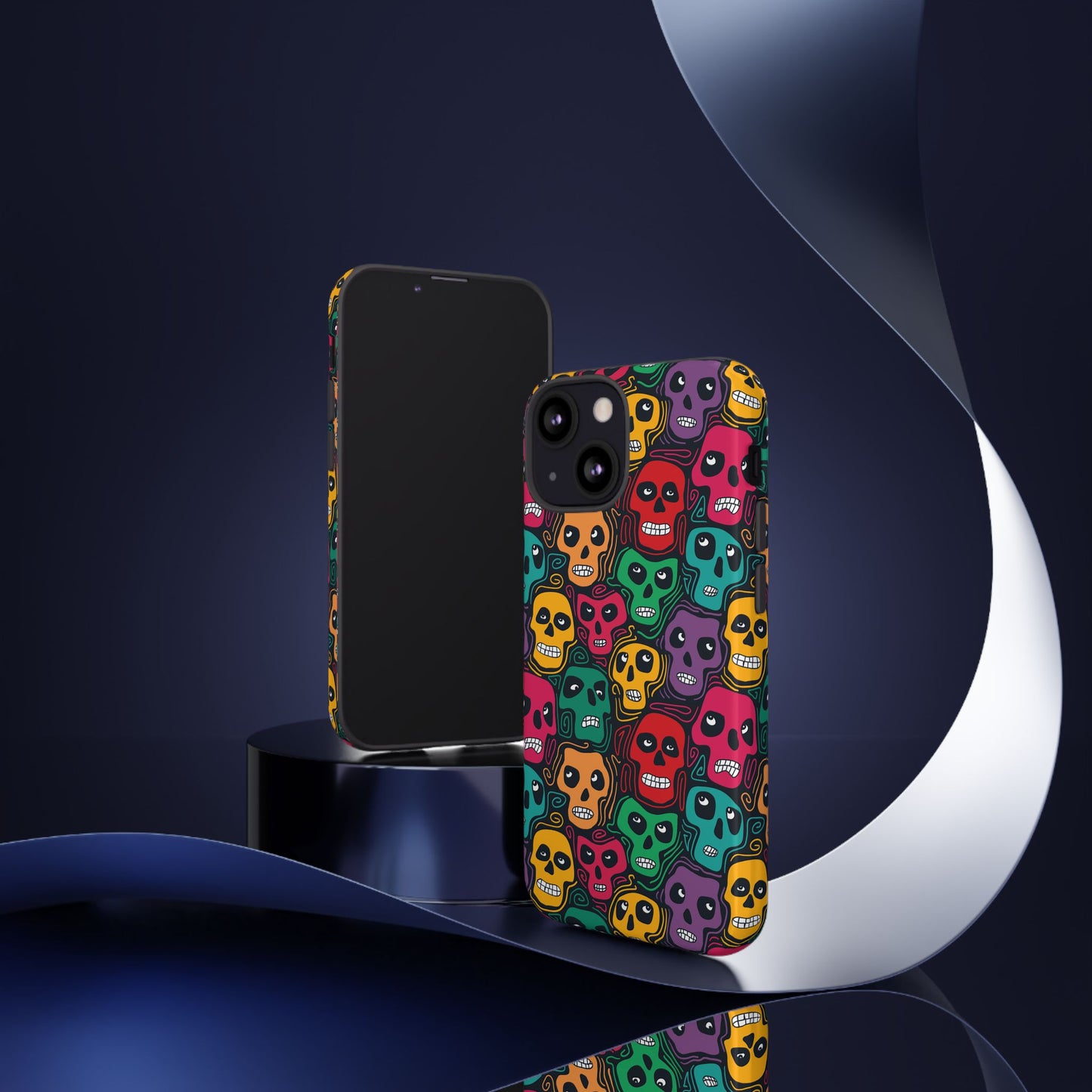 Phone Case, Day of the Dead Tough Case Phone, Mexican Skull Phone Cover, Floral Skeleton Phone Protector, Sugar Skull iPhone Case, Tough