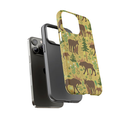 Moose Phone Case - Nature Lover's Accessory, Gifts for Outdoorsy Friends, Wildlife Decor, Eco-Friendly Cover, Forest Adventure Gear - MaisonThreadory