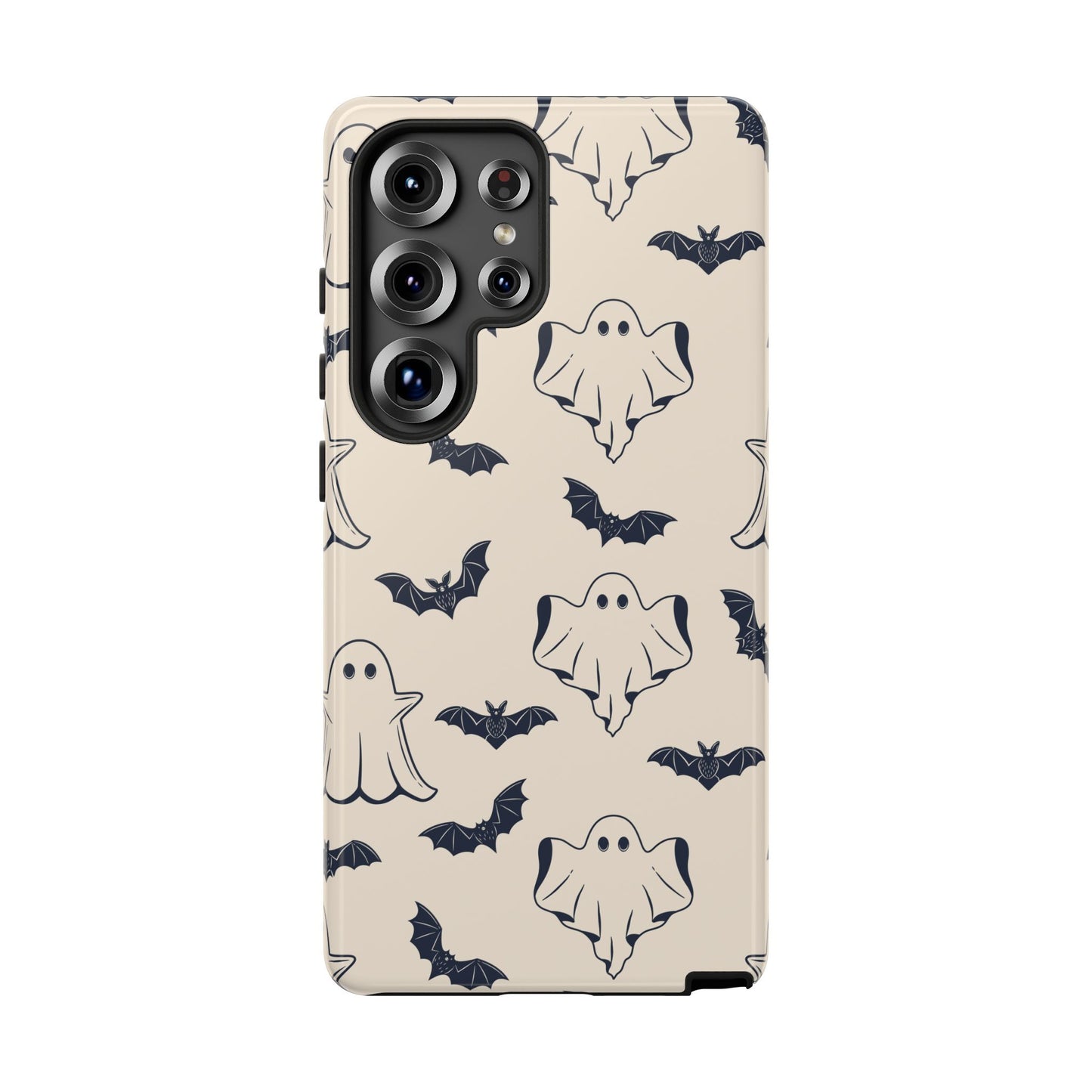 Halloween Phone Case, Ghosts and Bats, Cute Phone Cover, Spooky Accessories, Fall Decor, Gifts for Her, Halloween Party - MaisonThreadory