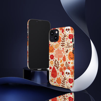 Autumn Phone Case - Cozy Fall Vibes, Pumpkin Decor, Halloween Gift, Floral Design, Seasonal Aesthetic