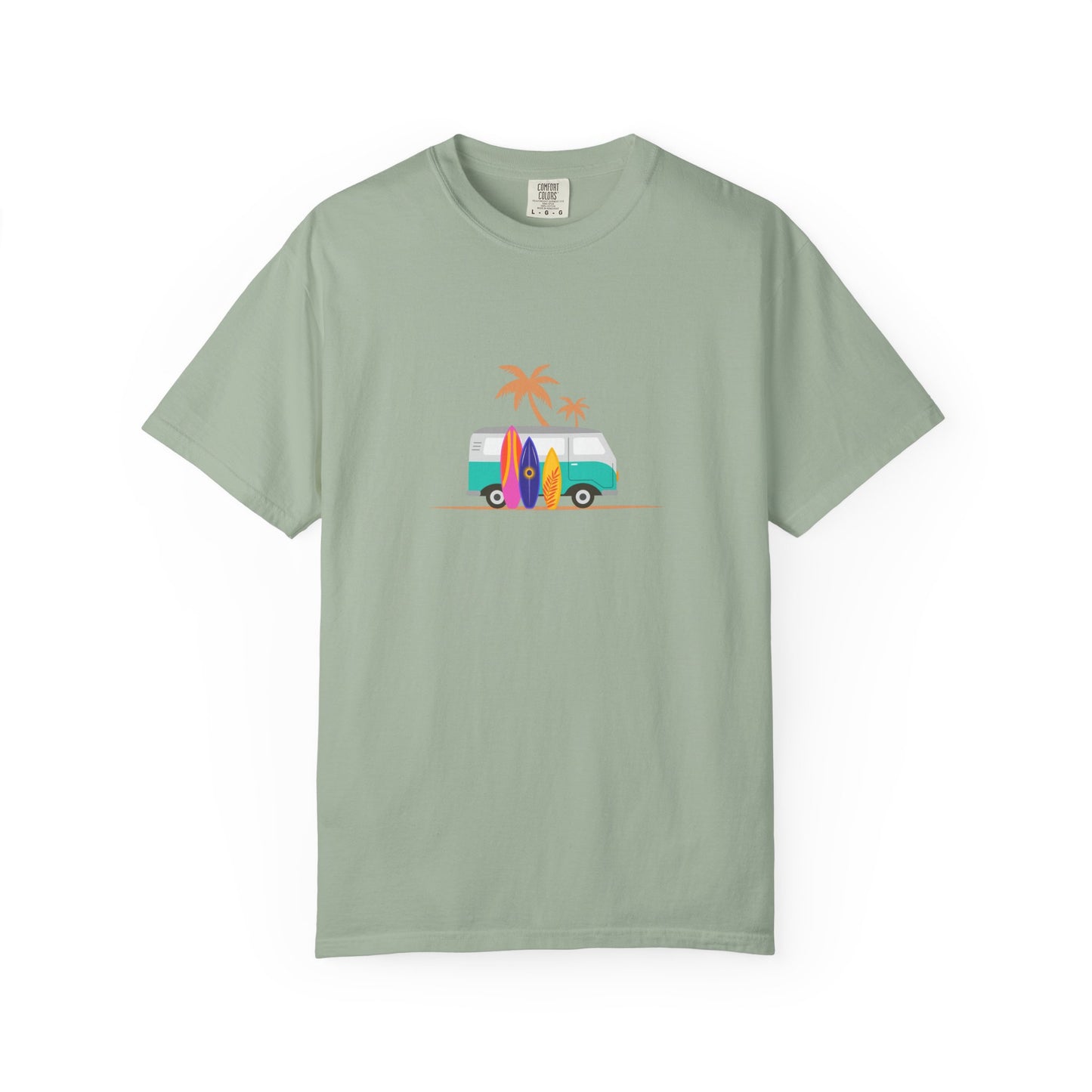 Surf Van T-Shirt — Retro Beach Camper Graphic Tee