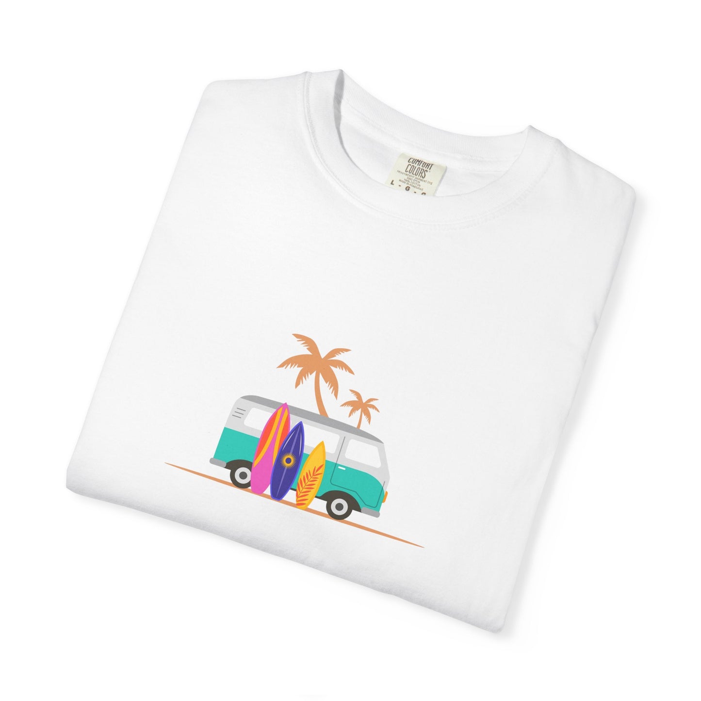 Surf Van T-Shirt — Retro Beach Camper Graphic Tee