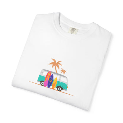 Surf Van T-Shirt — Retro Beach Camper Graphic Tee
