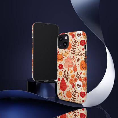 Autumn Phone Case - Cozy Fall Vibes, Pumpkin Decor, Halloween Gift, Floral Design, Seasonal Aesthetic