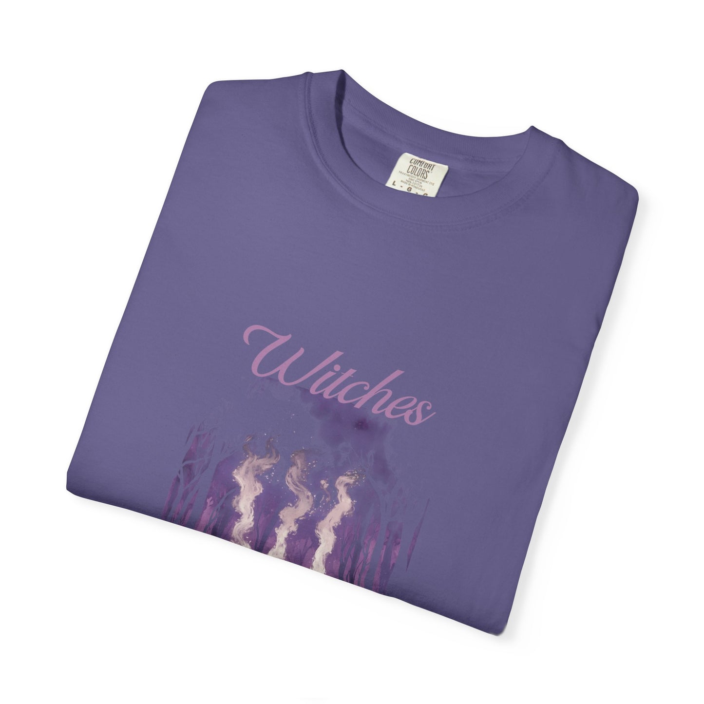 Witches Garment-Dyed T-Shirt | Mystical Apparel for Halloween, Witchy Vibes, Unique Gift, Casual Wear - MaisonThreadory