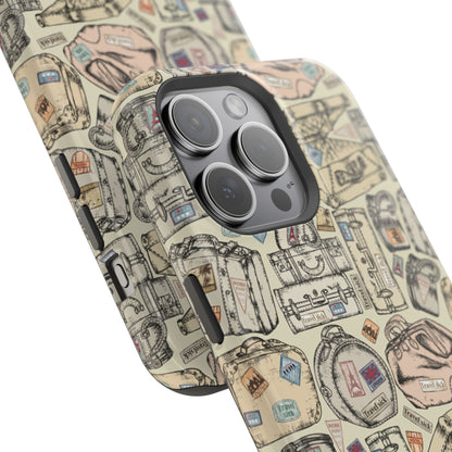Travel-Inspired Magnetic Tough Cases, Unique Phone Accessories, Perfect for Adventurers, Great Gift for Travelers or Holidays