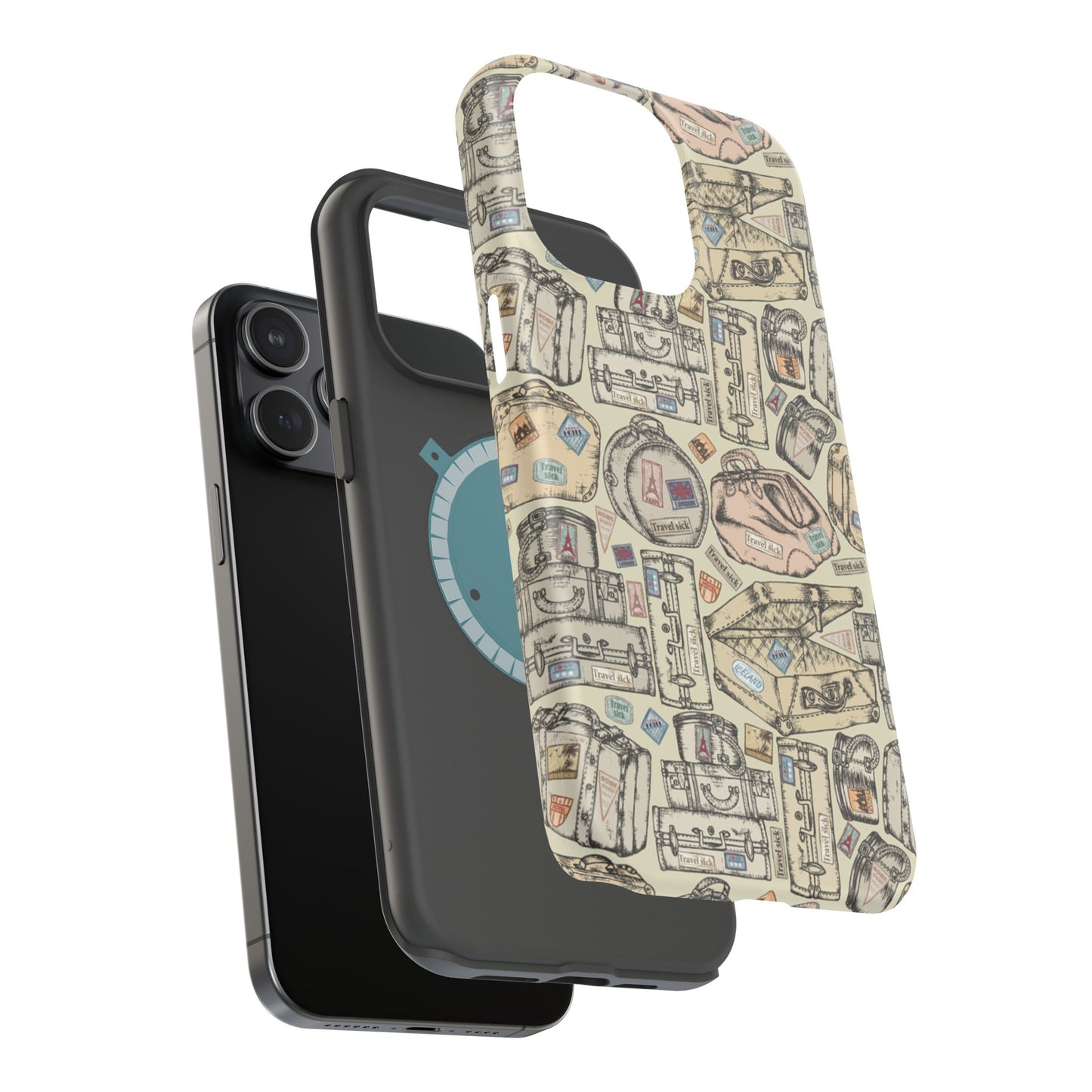 Travel-Inspired Magnetic Tough Cases, Unique Phone Accessories, Perfect for Adventurers, Great Gift for Travelers or Holidays