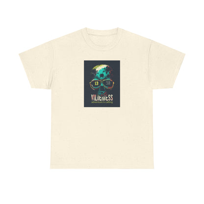 Eco-Friendly Graphic Tee with Funky Design, Unisex Heavy Cotton T-Shirt, Cool Casual Wear, Summer Festival Outfit, Gift for Friends