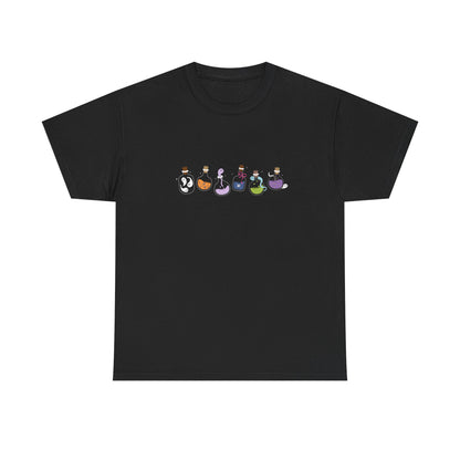 Charming Unisex Tee with Whimsical Characters, Funny Graphic Shirt, Gift for Friends, Comfortable Cotton Top, Casual Wear - MaisonThreadory